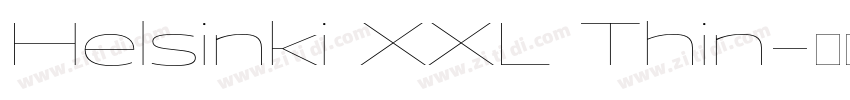 Helsinki XXL Thin字体转换